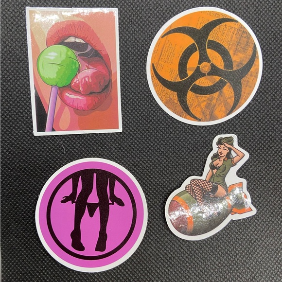 4pc Random Assortment of Stickers - Picture 1 of 4